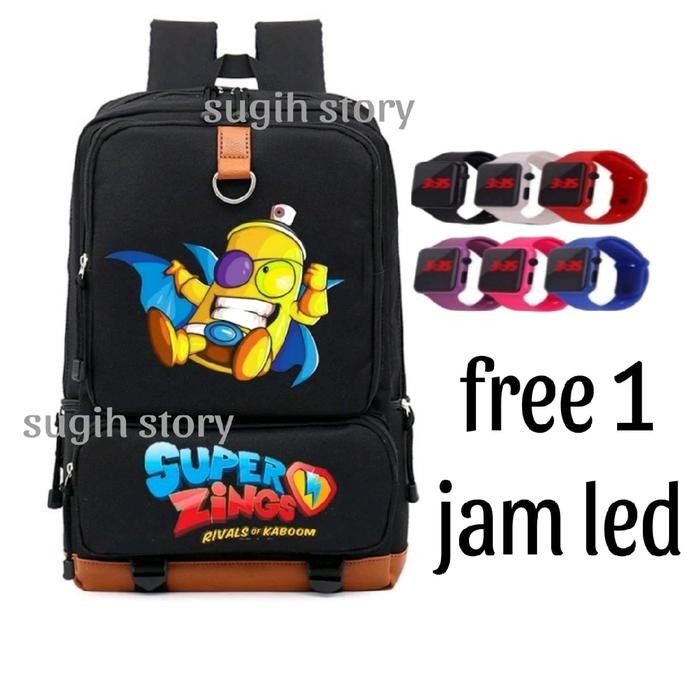 tas anak laki laki - tas sd anak laki - tas sekolah sd anak cowok - tas anak cowok ( free 1 jam led)