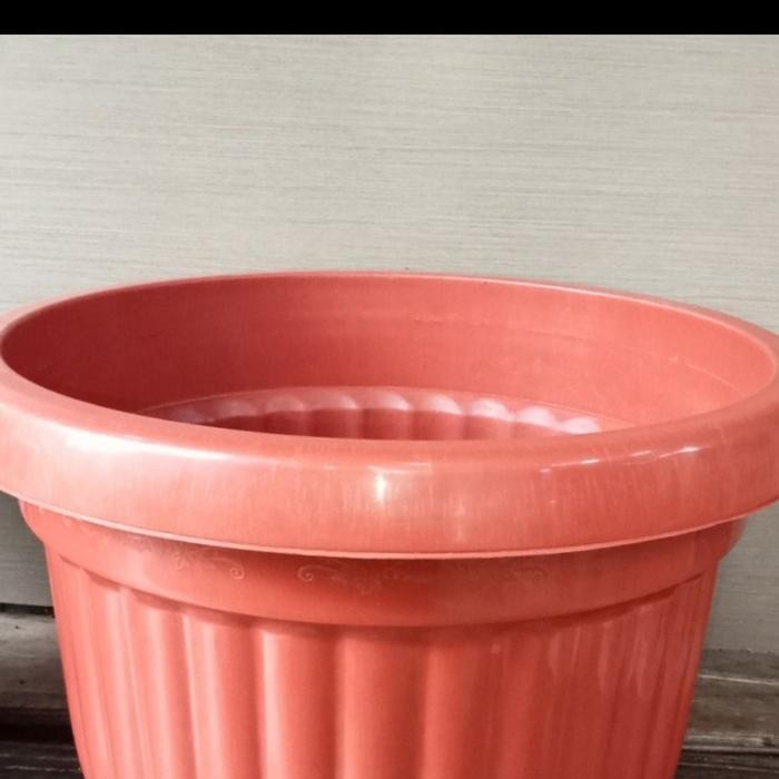 pot bunga plastik ukuran besar 50 sampai 65 cm