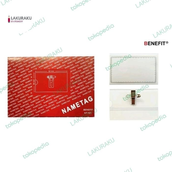 

PROMO NAME TAG TEBAL BENEFIT NT-101 NAMEBADGES PAK 50 PCS JEPIT BUAYA PENITI