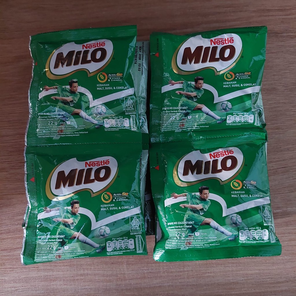 

Minuman Sachet MILO Activ-Go Rencengan Isi 10 x 22 gram