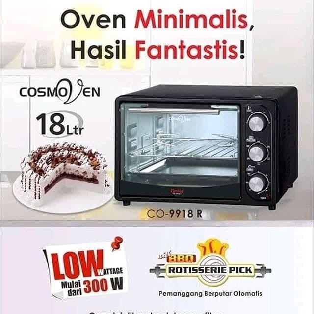 Promo Oven Cosmos Co-9918 R - Oven 18 L