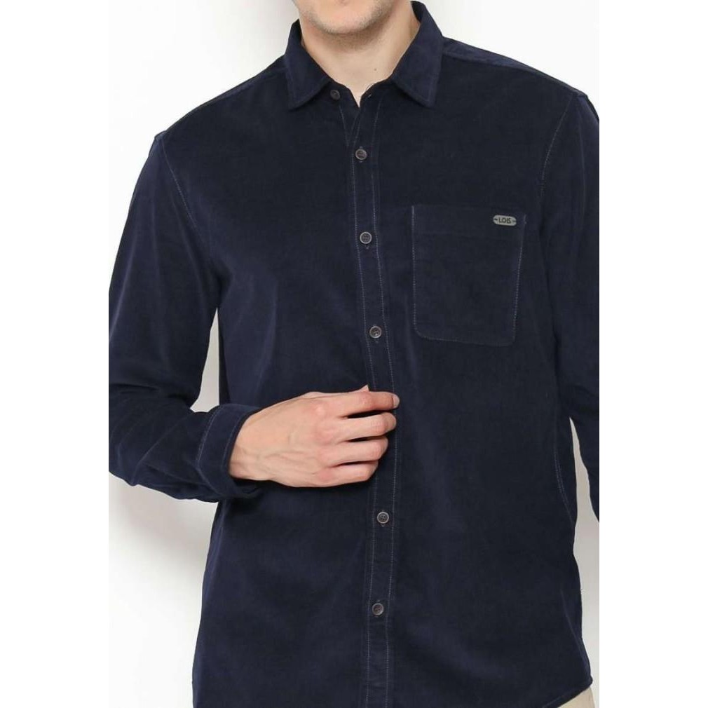 Kemeja Corduroy Pria Lois Jeans Original Kll493