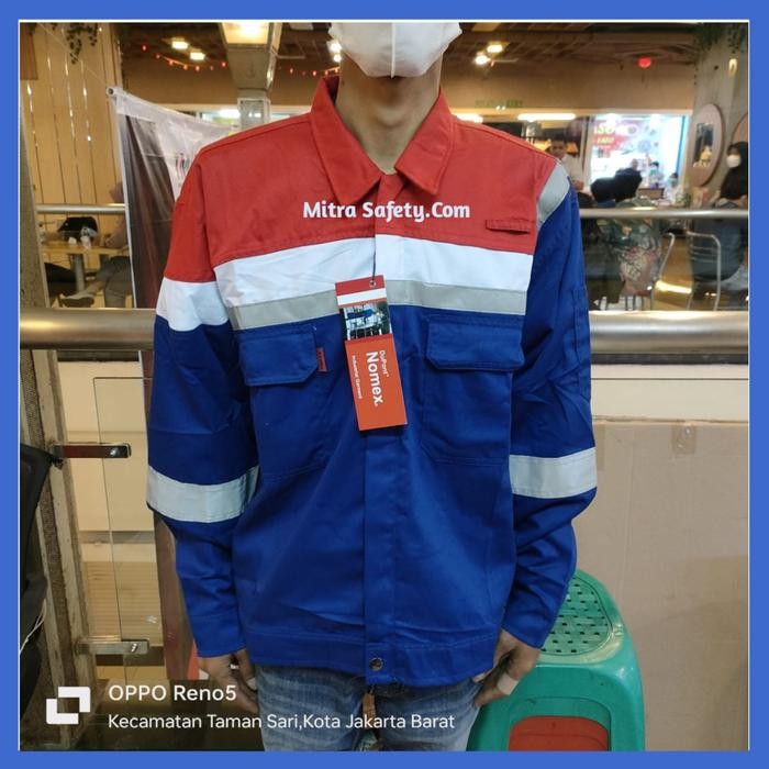 Seragam Pertamina Bahan Nomex 3A / Baju Atasan Pertamina Promo
