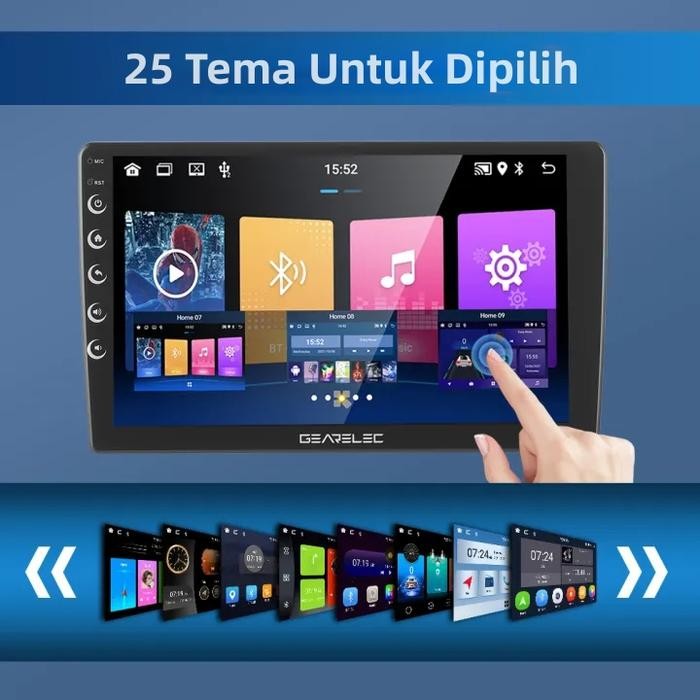 GEARELEC HEAD UNIT DOUBLE DIN ANDROID 12 10 INCH UNIVERSAL SKELETON