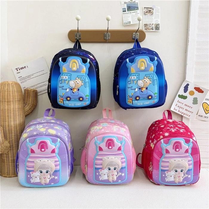 

Tas Sekolah Anak TK PAUD SD 3D Karakter/Ransel Sekolah Anak TK Unisex