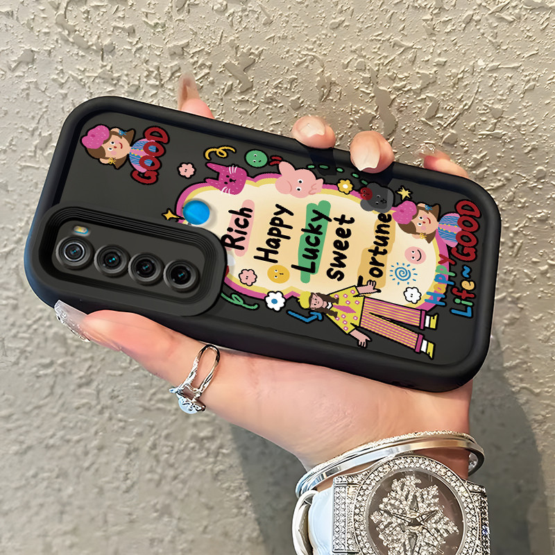 Casing Hp Untuk Xiaomi Redmi Note 8 Redmi Note 8T Redmi Note 8 Pro Case Gadis Trendy Softcase Siliko