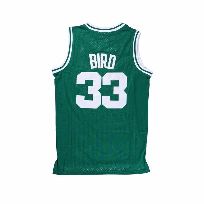 Pilihan- Bordir Baju Jersey Basket Retro Larry Bird Boston Celtics Hijau
