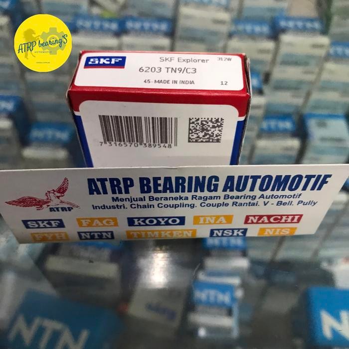Jual Ball Bearing 6203 Tn9/C3 Skf