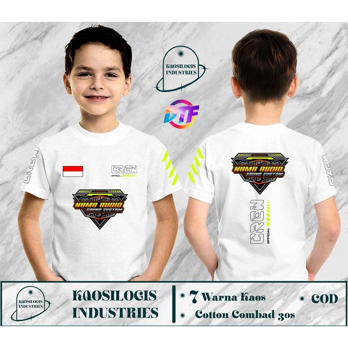 Pilihan- Kaos Anak Audio Sound System Custom Nama Audio Crew Operator Sound System Db -