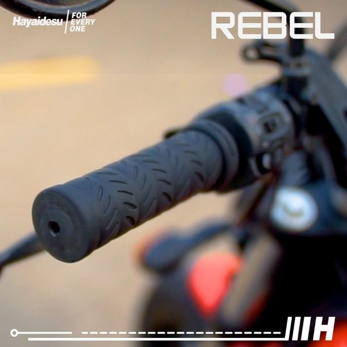 Pilihan- Hayaidesu Handgrip Rebel - Hand Grip Motor Klasik & Custom Xsr , W175 , Vulcan , Rebel