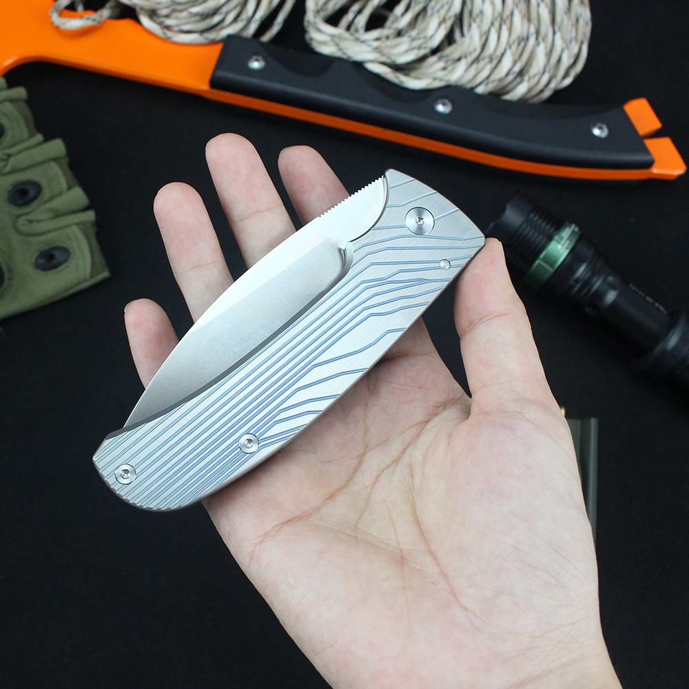 New Ceramic Bearing C263 Pocket Folding Knife S30V Steel Titanium Alloy Handle Outdoor Military