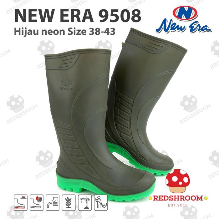 Compass - Sepatu Boots Tinggi  9508 - Hitam Hijau