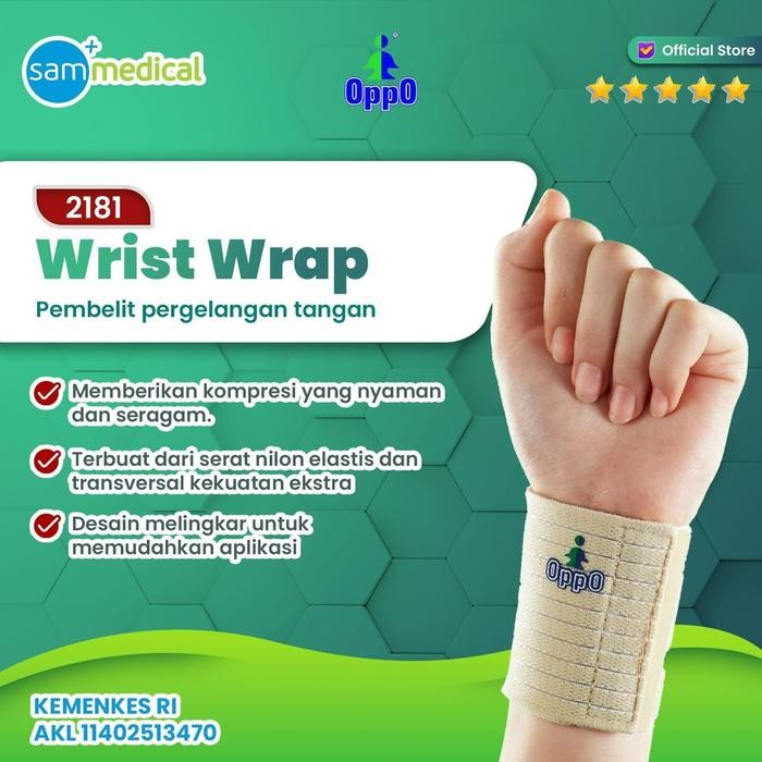 OPPO 2181 Wrist Wrap / Deker Kompresi Pergelangan Tangan Lemah / Deker cedera pergelangan tangan