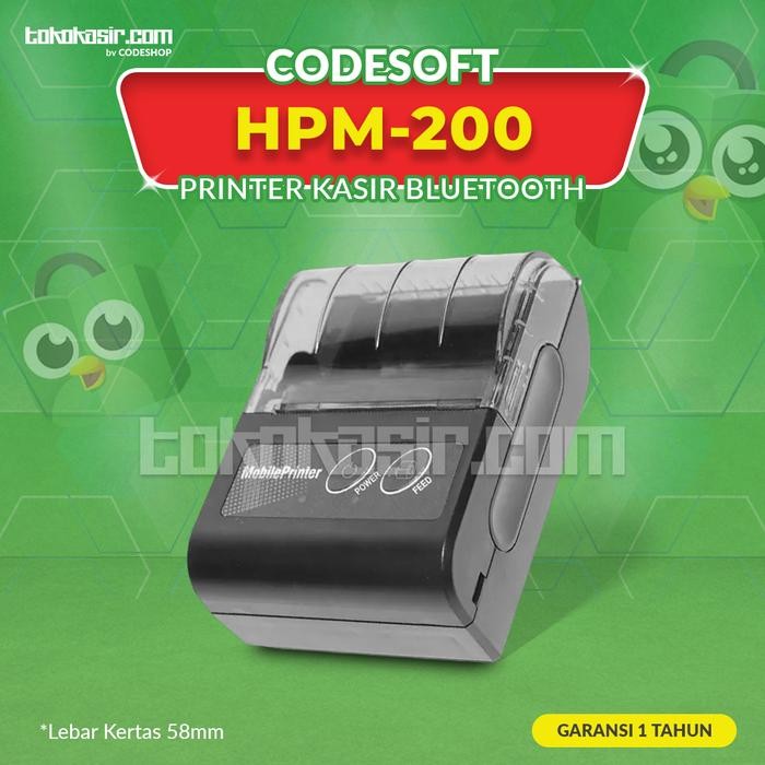 Ready MINI PRINTER THERMAL BLUETOOTH CODESOFT HP-M200 HPM200