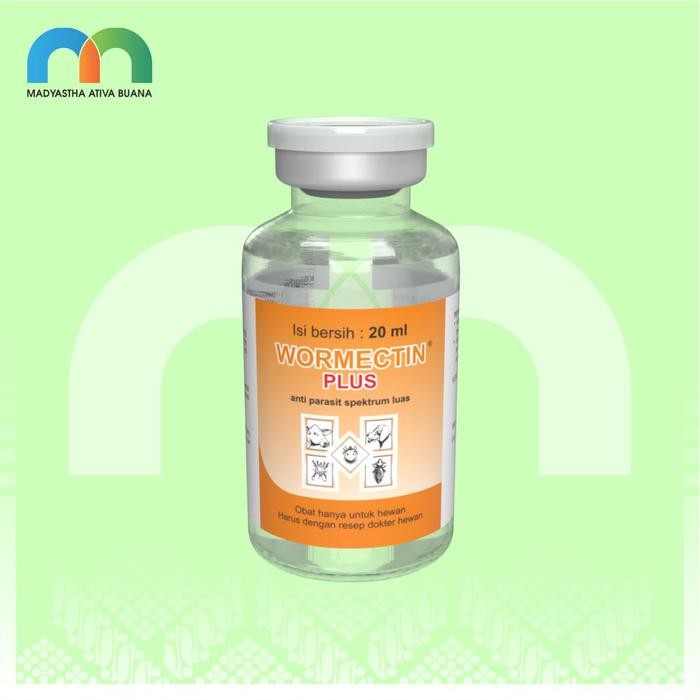 OBAT HEWAN BESAR WORMECTIN PLUS 20 ML MEDION