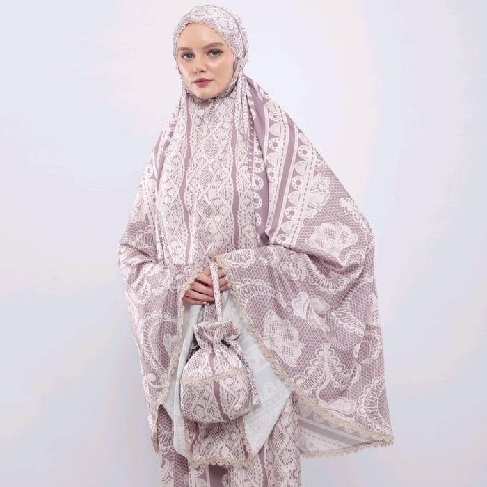 Mukena 2in1 Mumbai Silk Traveling by Poeti