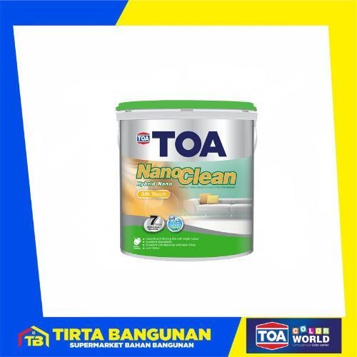 TOA NANO CLEAN SILK TOUCH INT CAT TEMBOK INTERIOR SEMI GLOSS TINTING HARGA BY REQUEST 2.5L