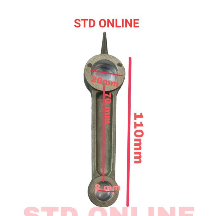 Conrod stang seher kompresor listrik 47mm lakoni panjang