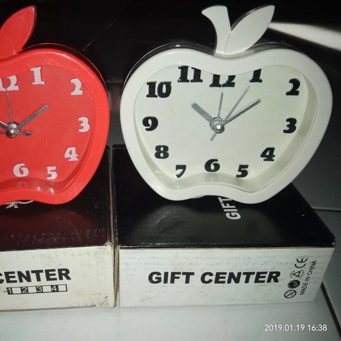 Jam Weker / Jam Meja Bentuk Apel