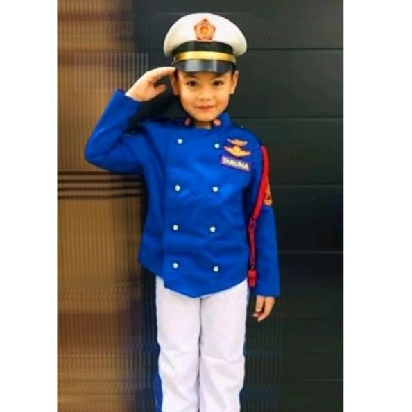 Terlaris Baju Kostum Taruna Akmil anak laki laki komplit Aksesoris Kostum Akmil Anak Bordir Fashion