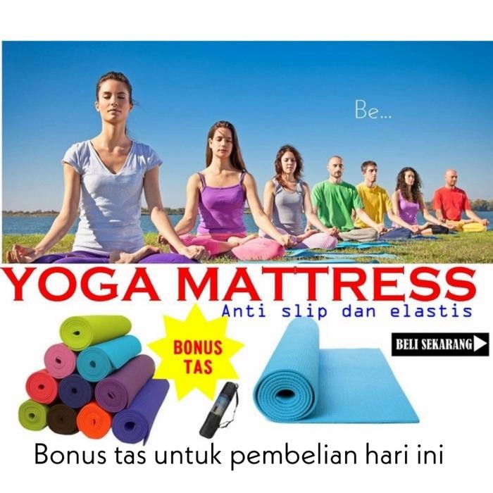 Ready Matras Yoga Matras Olahraga Yoga Matras Tebal Anti Licin