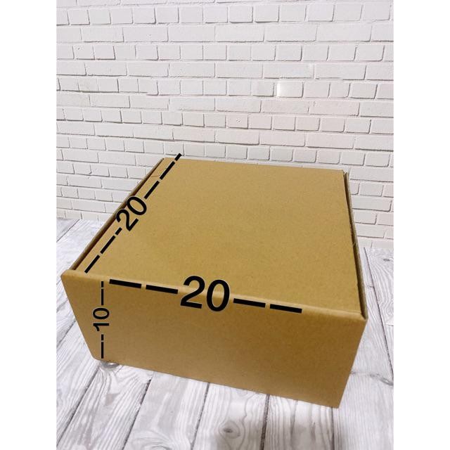 Box Dus 20x20x10 Die Cut Karton Souvenir Kotak Makan Kardus Gift Kado