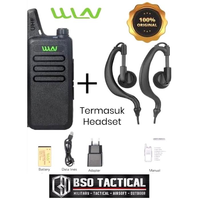 Ready Radio HT WLN WLAN Handy Talky WINLAN KD C1 UHF Long Range Full Set Walkie Talkie Antena Black
