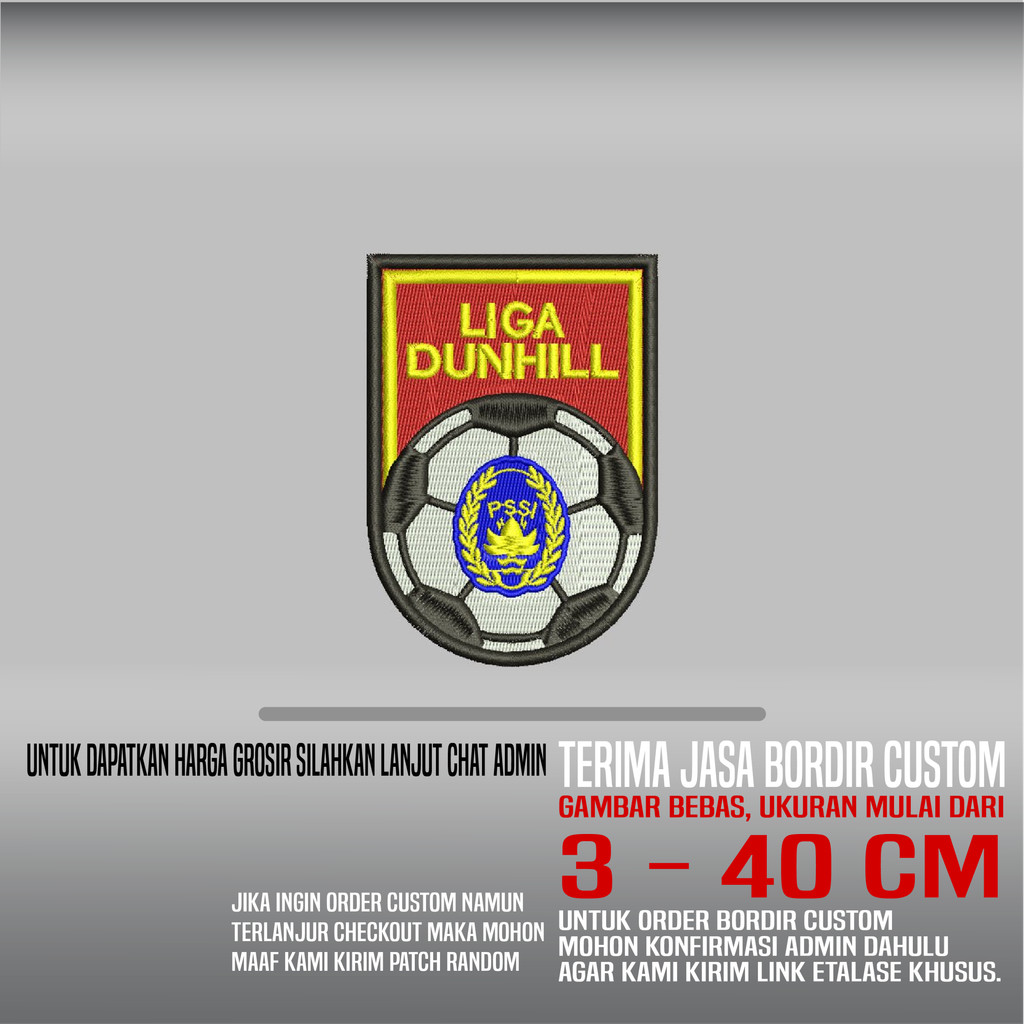 PATCH BORDIR LOGO/EMBLEM  LIGA DUNHILL PSSI HDP-165