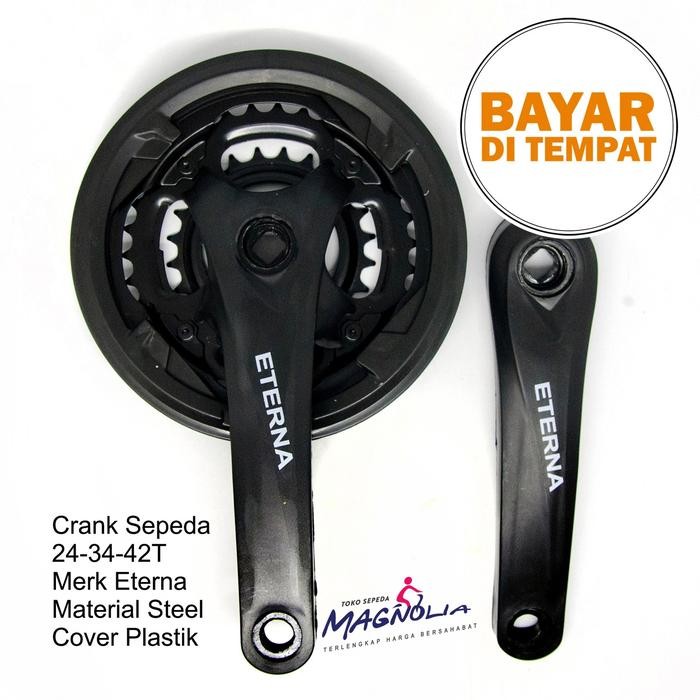 Crankset Crank 3 Speed Gir Gear Depan Sepeda Gunung MTB Balap Arm 170