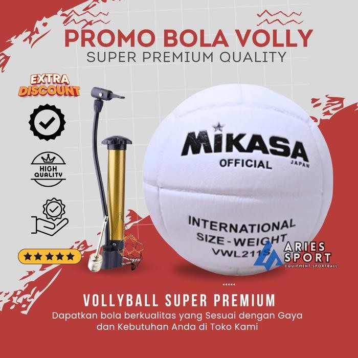 Bola Volly Volley MIKASA Putih vwl210 Grand Original