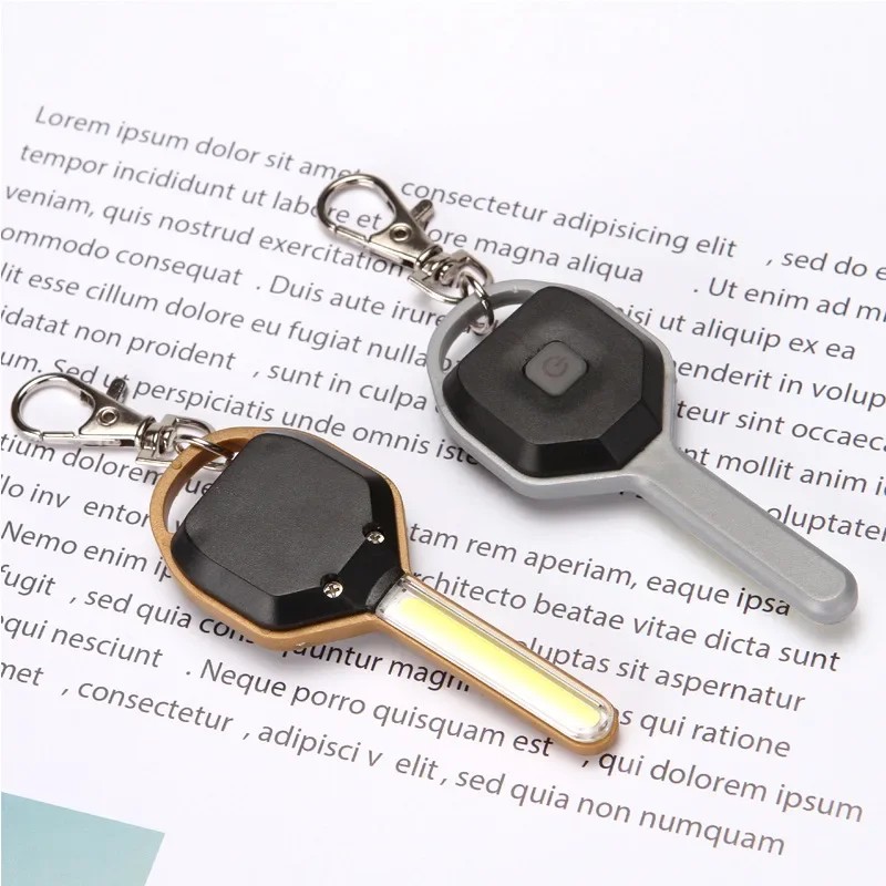 Emergency Mini COB LED Keychain Flashlight Emergency Light Mini Flashlight Torch Pocket Keychain