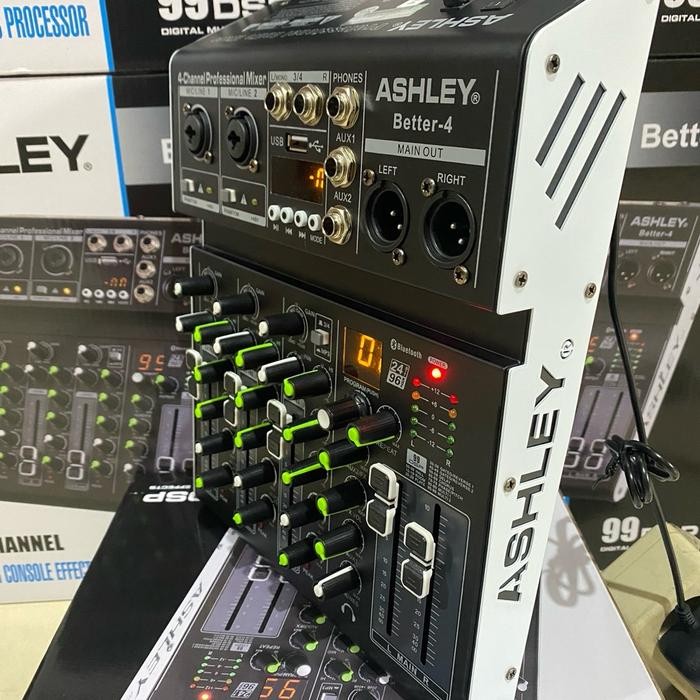 Mixer Audio Ashley Better 4 New Original Efek Digital Monitor Pc