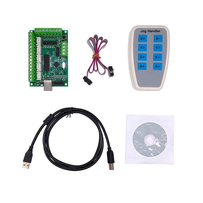 1Set 4 Axis / 5 Axis Mach3 Manual Controller Cnc Interface Driver Board Electronic Handwheel Cnc