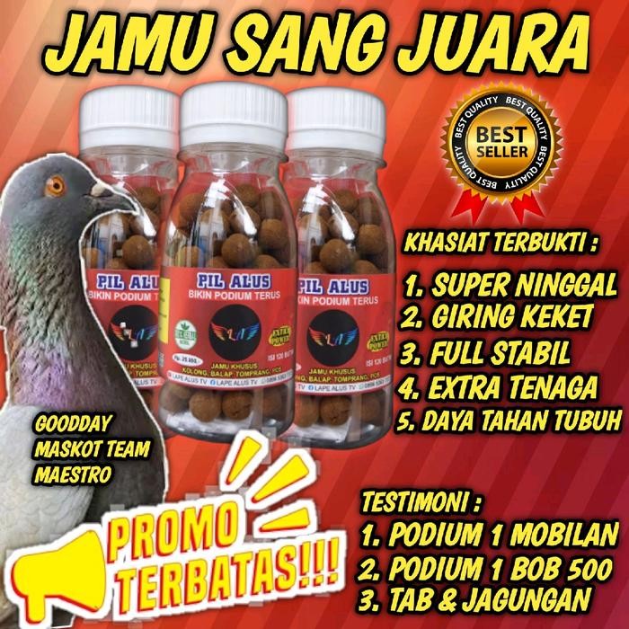 Phoenix Petindo - Jamu Burung Merpati Kolong Pil Alus Merah Khusus Bahan Dan Player Ninggal Isi 120