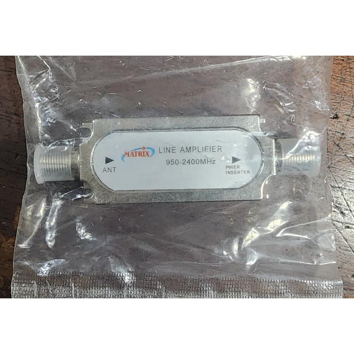 3j4e- Line Amplifier Penguat Sinyal Parabola 20 Db Dari Lnb Ke Rx Jarak Jauh