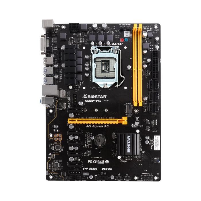 Motherboard Biostar TB250-BTC LGA 1151 Bitcoin Mining
