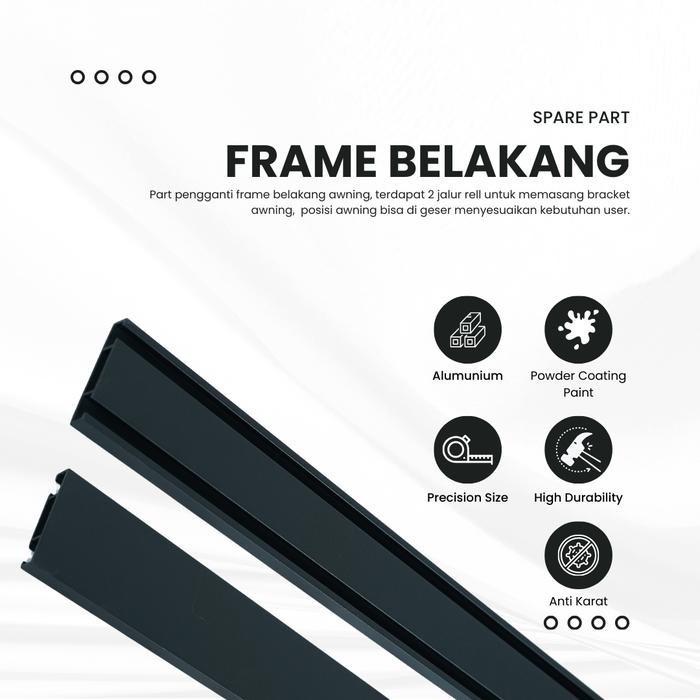 ASLI Fr Belakang Side Awning Mobil OTO CAMPER ID Tipe Rail 2 Meter READY STOCK