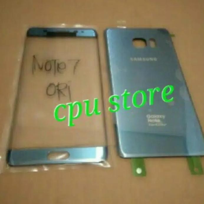 Kaca lcd + backdoor tutup baterai Samsung Note FE Note 7 original