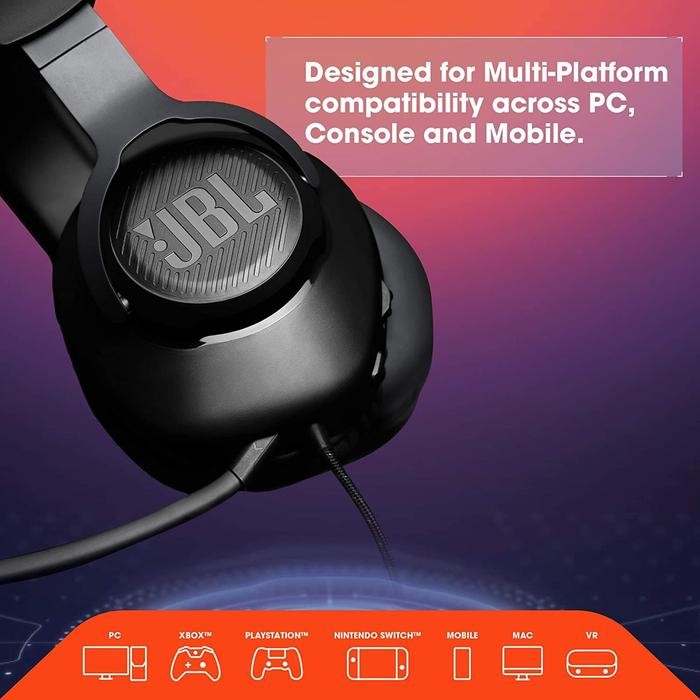 JK JBL Quantum 100 Gaming Headphones JBLQ100 Q100 Q 100 Headset JBL