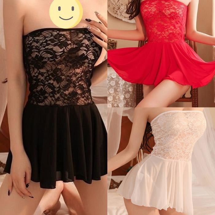 SEXY SEXY LINGERIE DRESS MINI TRANSPARAN LINGERE BAJU TIDUR SEKSI WANITA