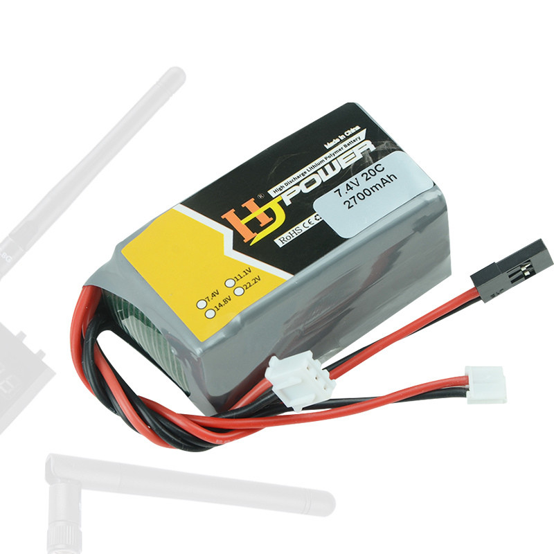 2S Lipo Battery 7.4V 2700mah 20C For LRP VTEC Oil truck RC Receiver Spare Parts mp93 mp10 Receiver B