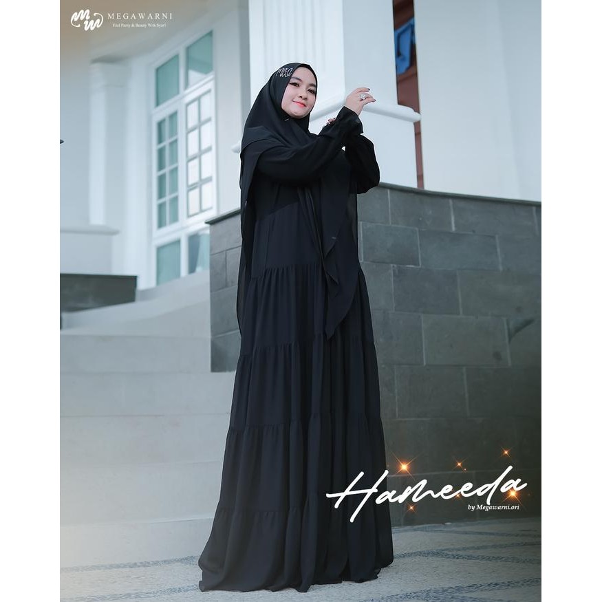 SALE HAMEEDA GAMIS SYAR'I SET HIJAB CERUTY BY MEGAWARNI