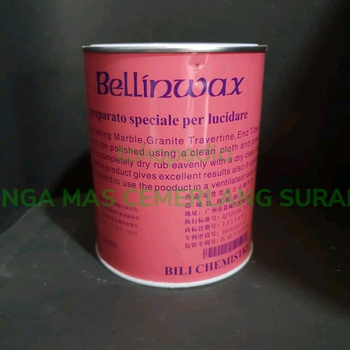 Lansungkirim- Bellinwax Putih/Hitam 1000Ml / Pengkilap Lantai Marmer, Granite