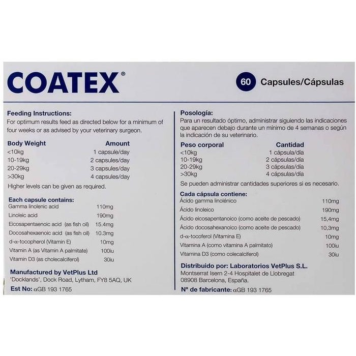 COATEX EFA CAPS VETPLUS UNTUK KUCING DAN ANJING
