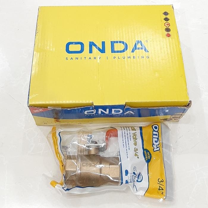 Stop kran Kuningan Onda 3/4" / Ballvalve Kuningan Onda 3/4"