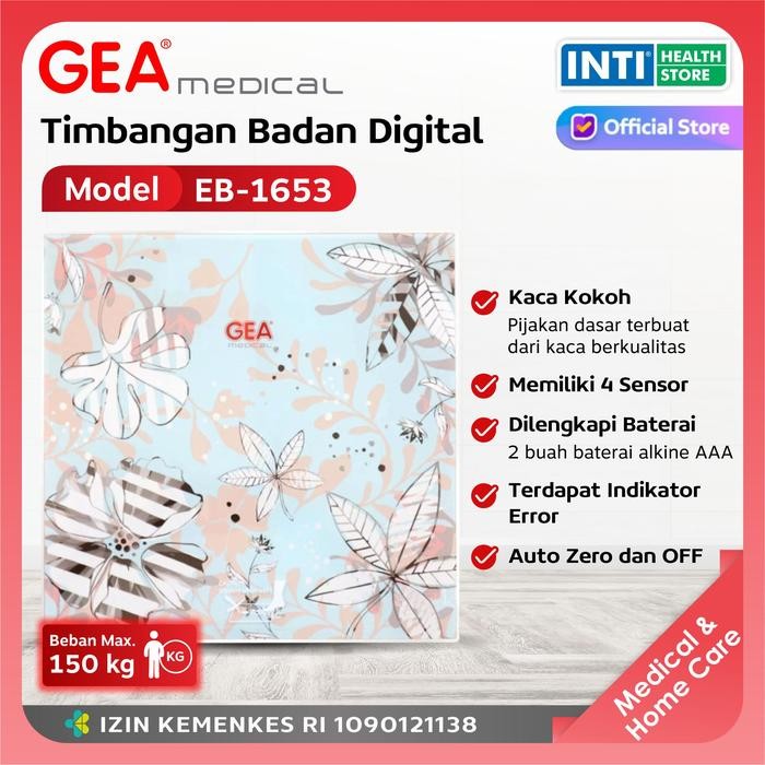 gktu- Gea Medical Timbangan Badan Digital Eb 1653 Timbangan Badan
