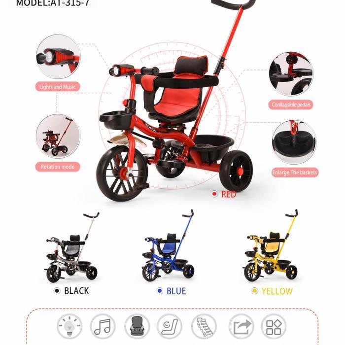 Alinja - Sepeda Anak Roda Tiga Stroller Aviator Terbaru 