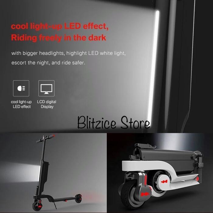 HX X6 Electric Scooter Backpack Mini Foldable Skuter Listrik Lipat