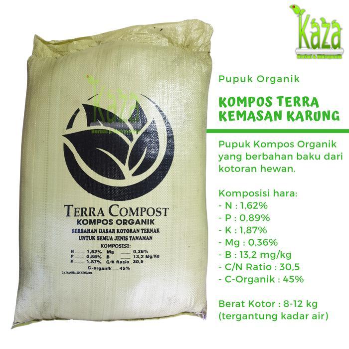 Pupuk Organik Kompos Terra Kemasan Karung Berbahan Kohe Kotoran Hewan Terlaris