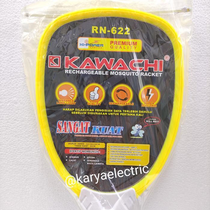 Promo Raket Nyamuk Kawachi Rn-622 Original Setruman Nyamuk Kawachi Rn-622